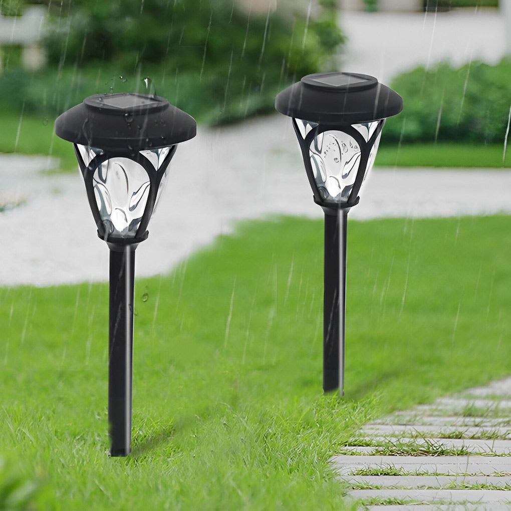 2Pcs Waterproof Solar Lawn Lamp Ha083001