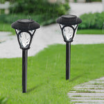 2Pcs Waterproof Solar Lawn Lamp Ha083001