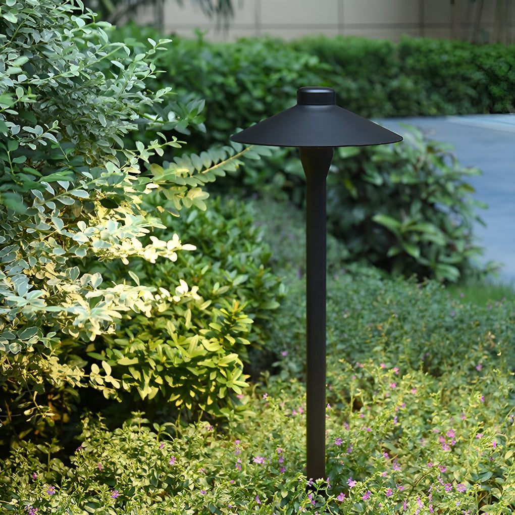 Mushroom Shaped Waterproof Led Black Outdoor Path Lights