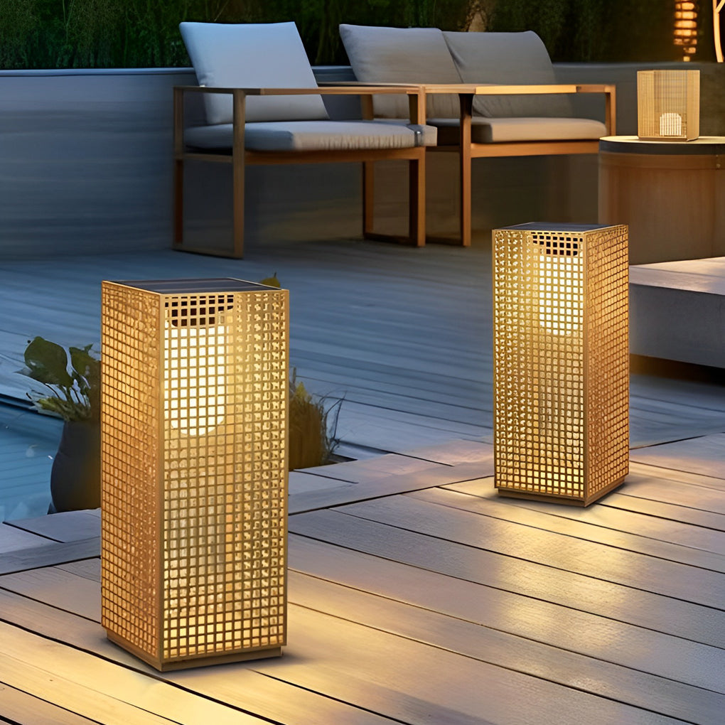 Square Hollow Solar Pathway Light Ha092947