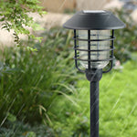 22 8 In Black Mini Torch Solar Pathway Lights Outdoor Lawn Led Lights