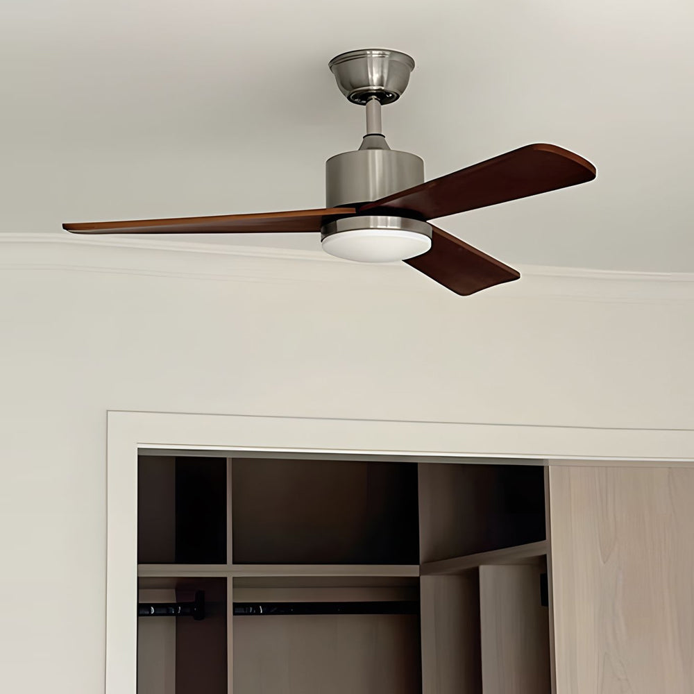 42'/52' LED 3-Blades Wood Ceiling Fan Light with Remote