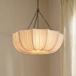 willy-vintage-linen-fabric-bowl-pendant-light