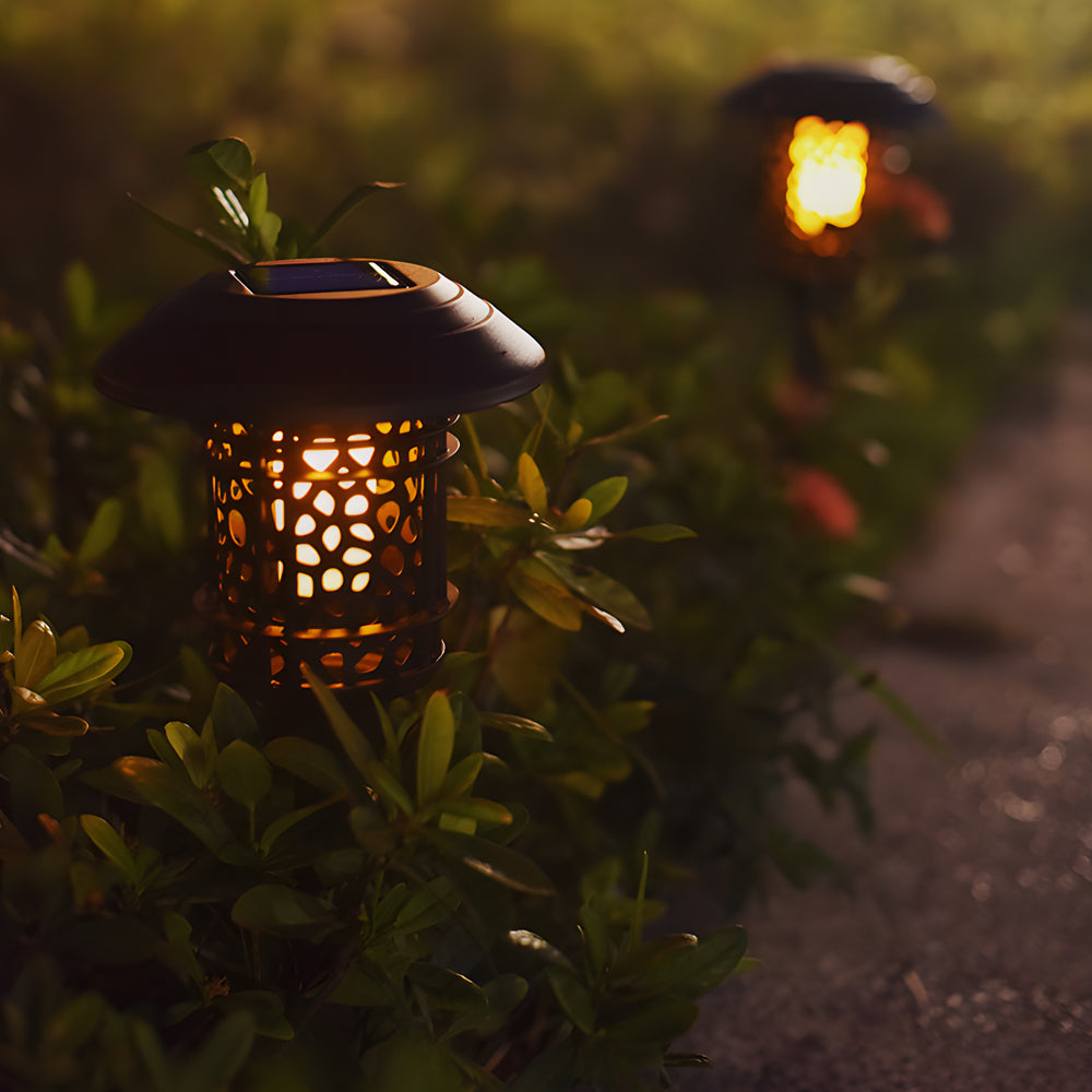22 4 Inch Solar Black Pathway Light With Stake