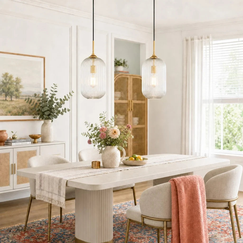 modern-farmhouse-ribbed-clear-glass-pendant-light-for-kitchen-island