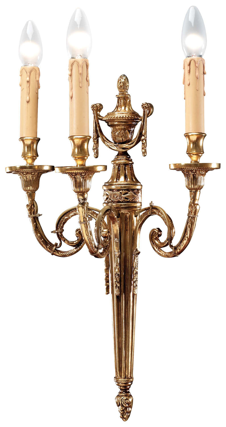 Three Light Wall Sconce