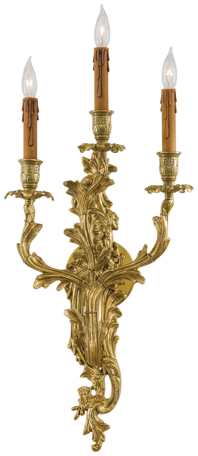 Three Light Wall Sconce