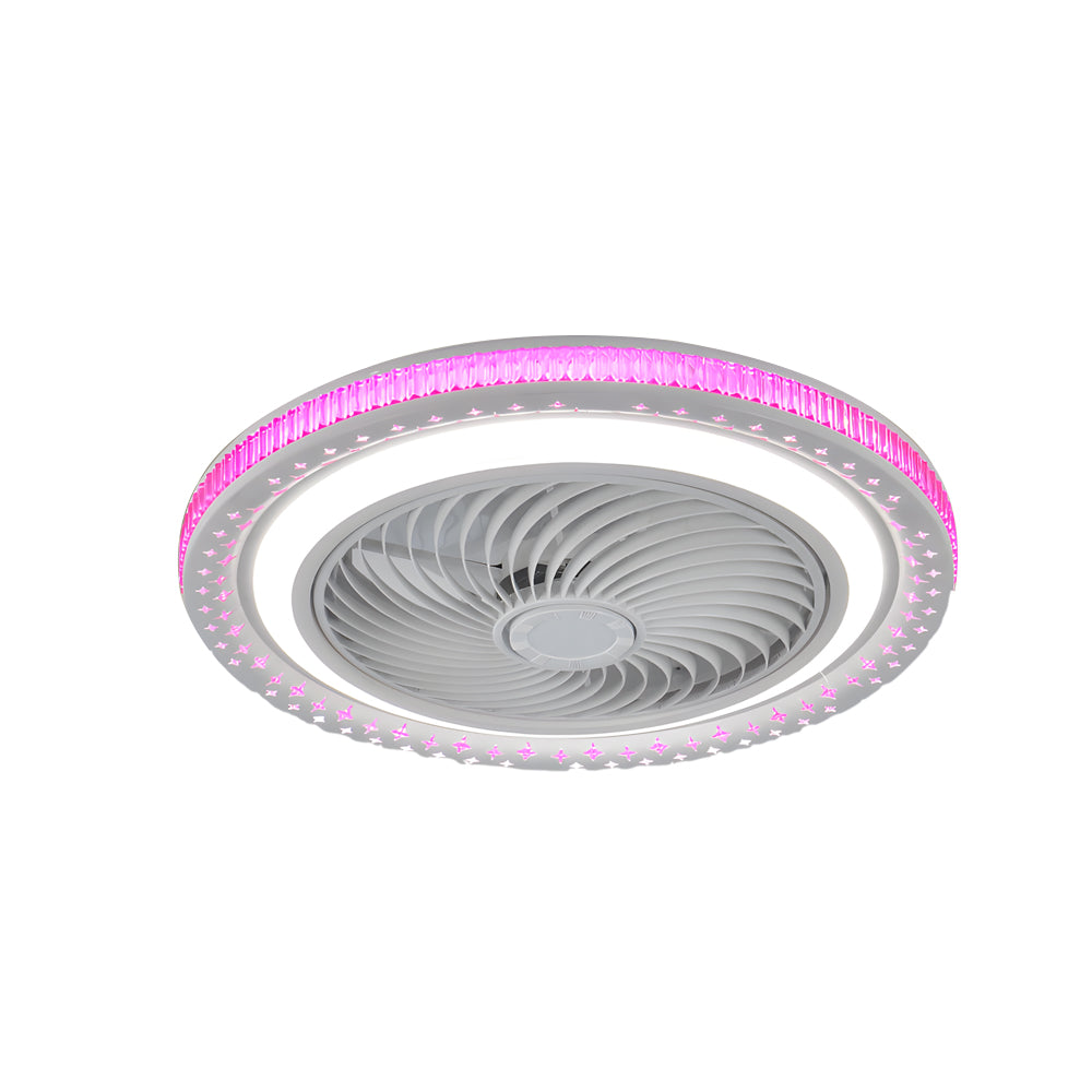19.7' Bladeless Ceiling Fan with LED Light and Remote