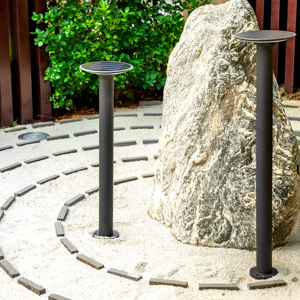 Round Waterproof Solar Outdoor Lawn Lamp Ha082918