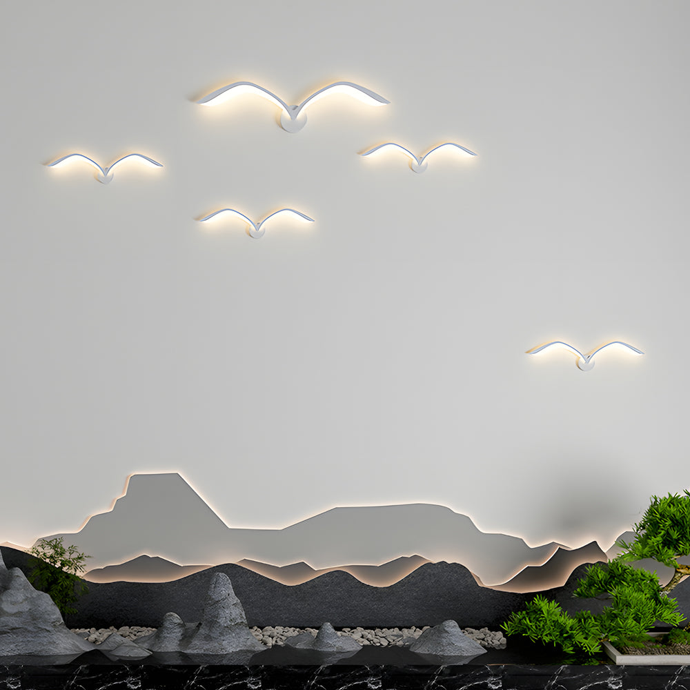 Modern Seagull Led Wall Sconce Nordic Acrylic Wing Design