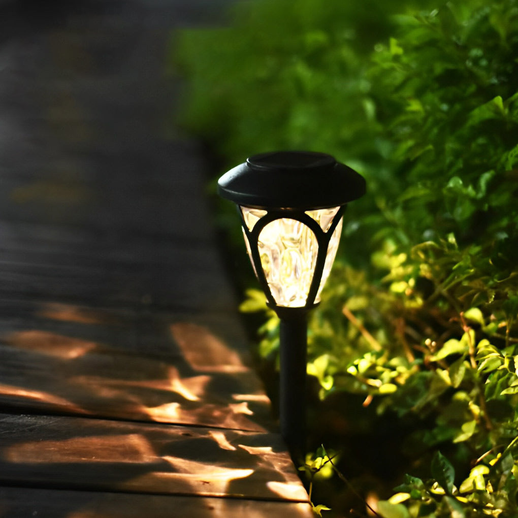 2Pcs Waterproof Solar Lawn Lamp Ha083001