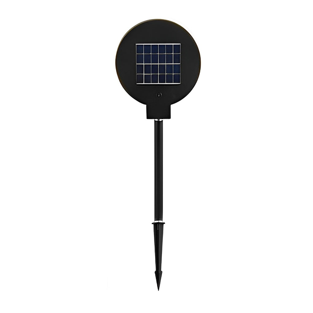 Circular Geometric Shape Solar Lawn Light Ha077950
