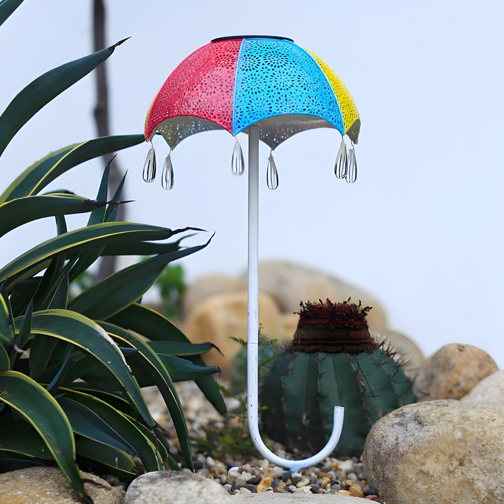 Umbrella Raindrops Waterproof Solar Lawn Light Li002671