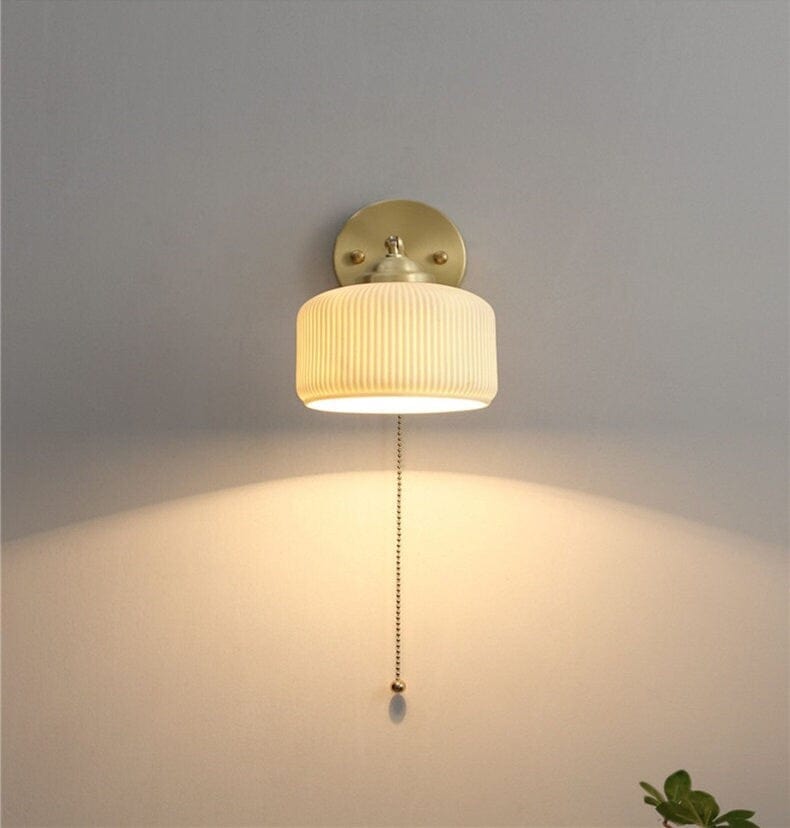 ribbed-ceramic-wall-light-in-lantern-ball-shape