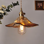 tea-coloured-glass-pendant-led-light-with-handkerchief-lampshade-in-vintage-style