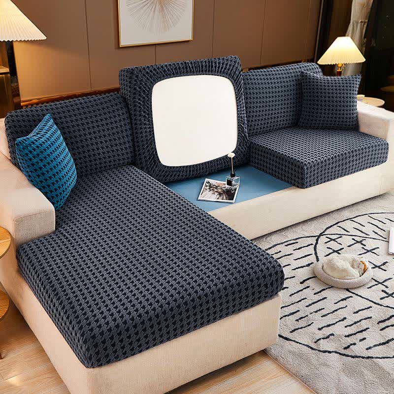 Houndstooth Magic Sofa Cover