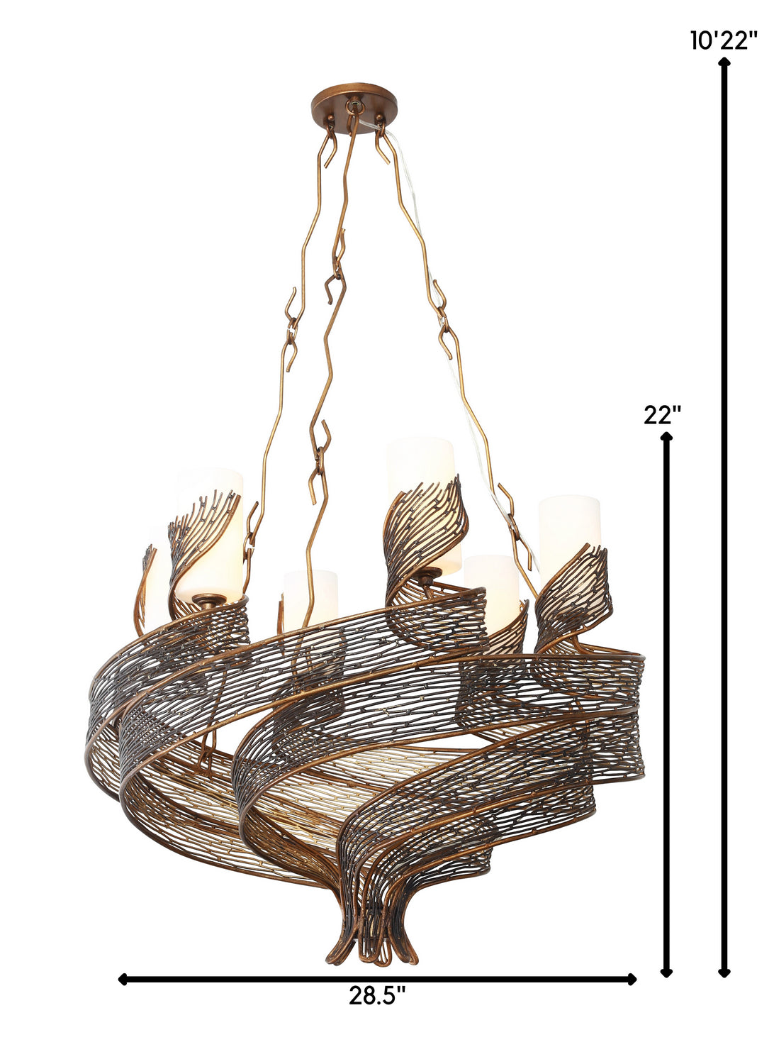 Six Light Chandelier