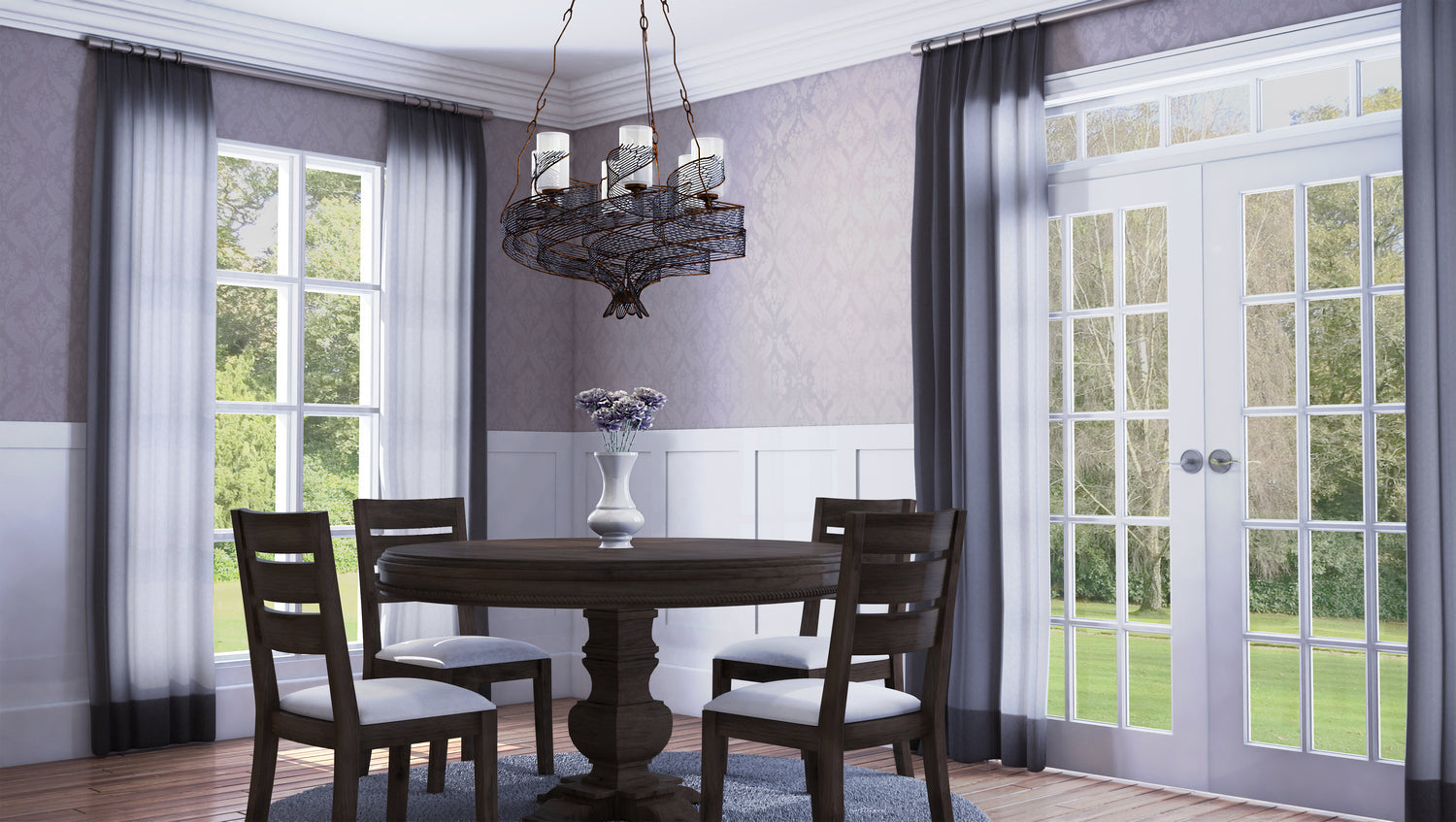 Six Light Chandelier