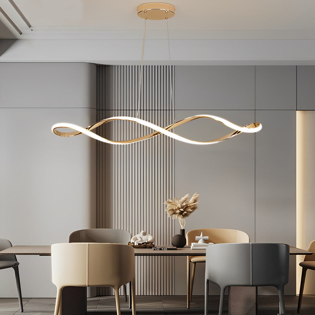 Creative Waves Electroplating Modern Chandelier Li002169
