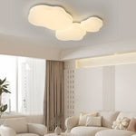 Romantic Clouds Three Step Dimming Led Milky White Modern Ceiling Lamp