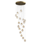 Spiral Pineapple Multi Glass Ball Staircase Chandelier Led Globes Hanging Ceiling Lights Suspension Lamp Drop Lights For Stairs