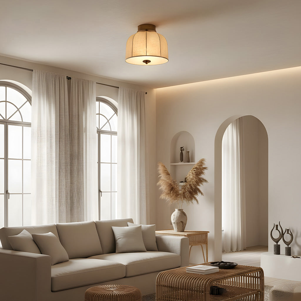 vanna-vintage-linen-trumpet-ceiling-light