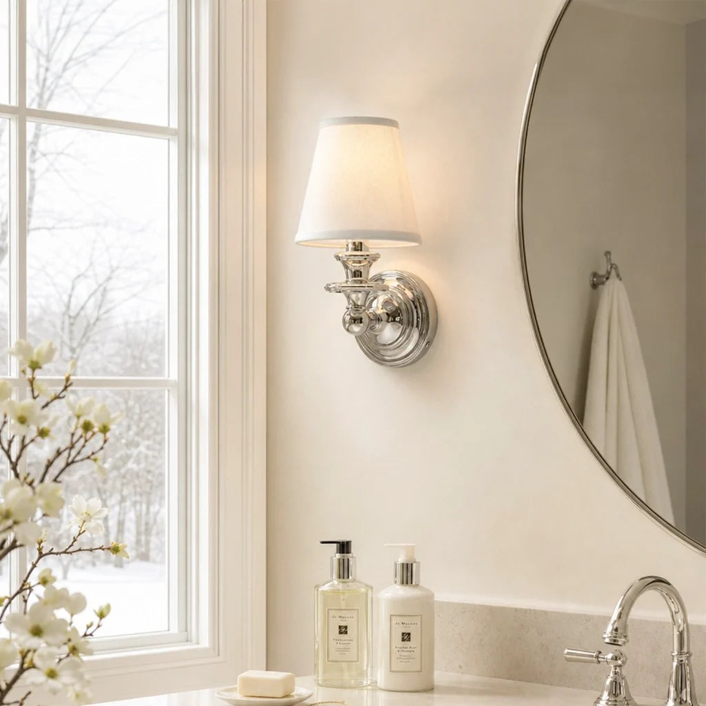 posie-retro-linen-shade-wall-sconce