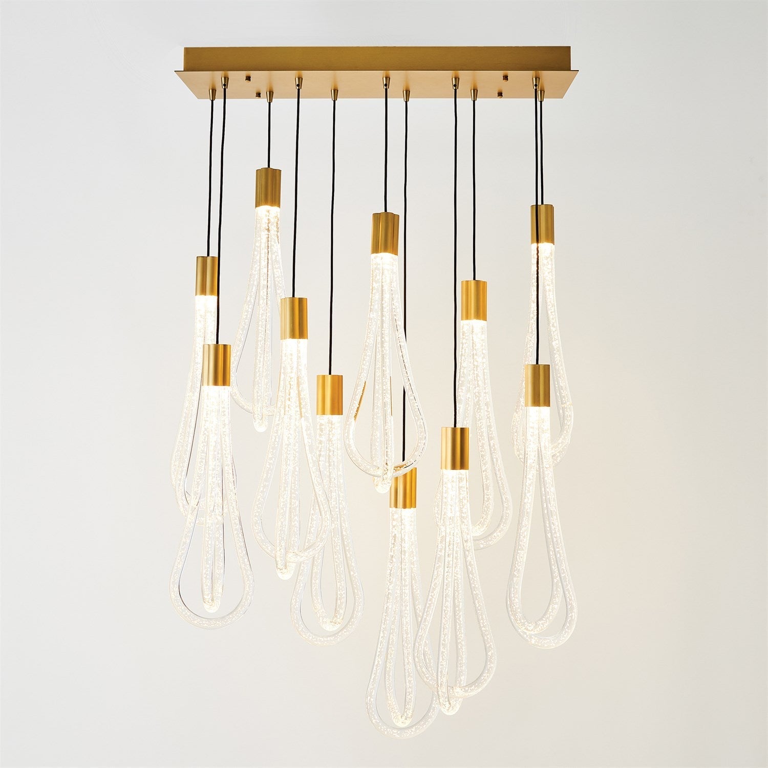 Global Views Layered Raindrop Chandelier