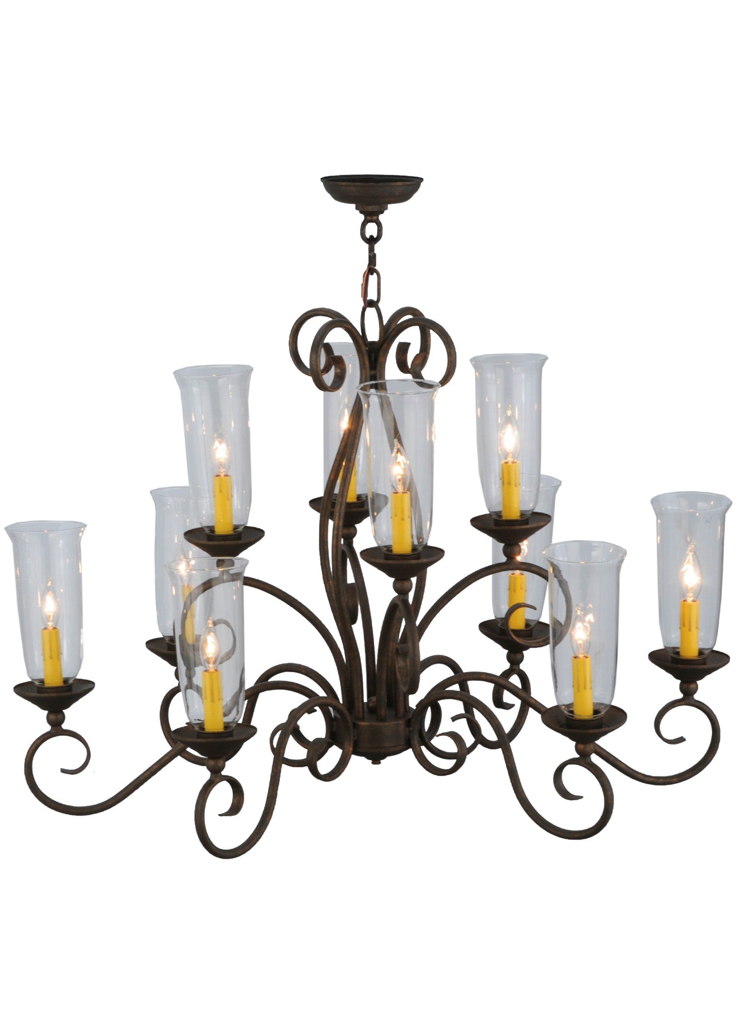 Ten Light Chandelier