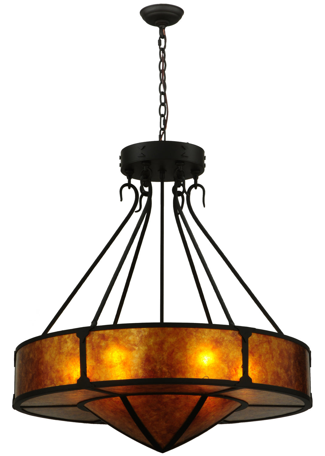 Six Light Inverted Pendant