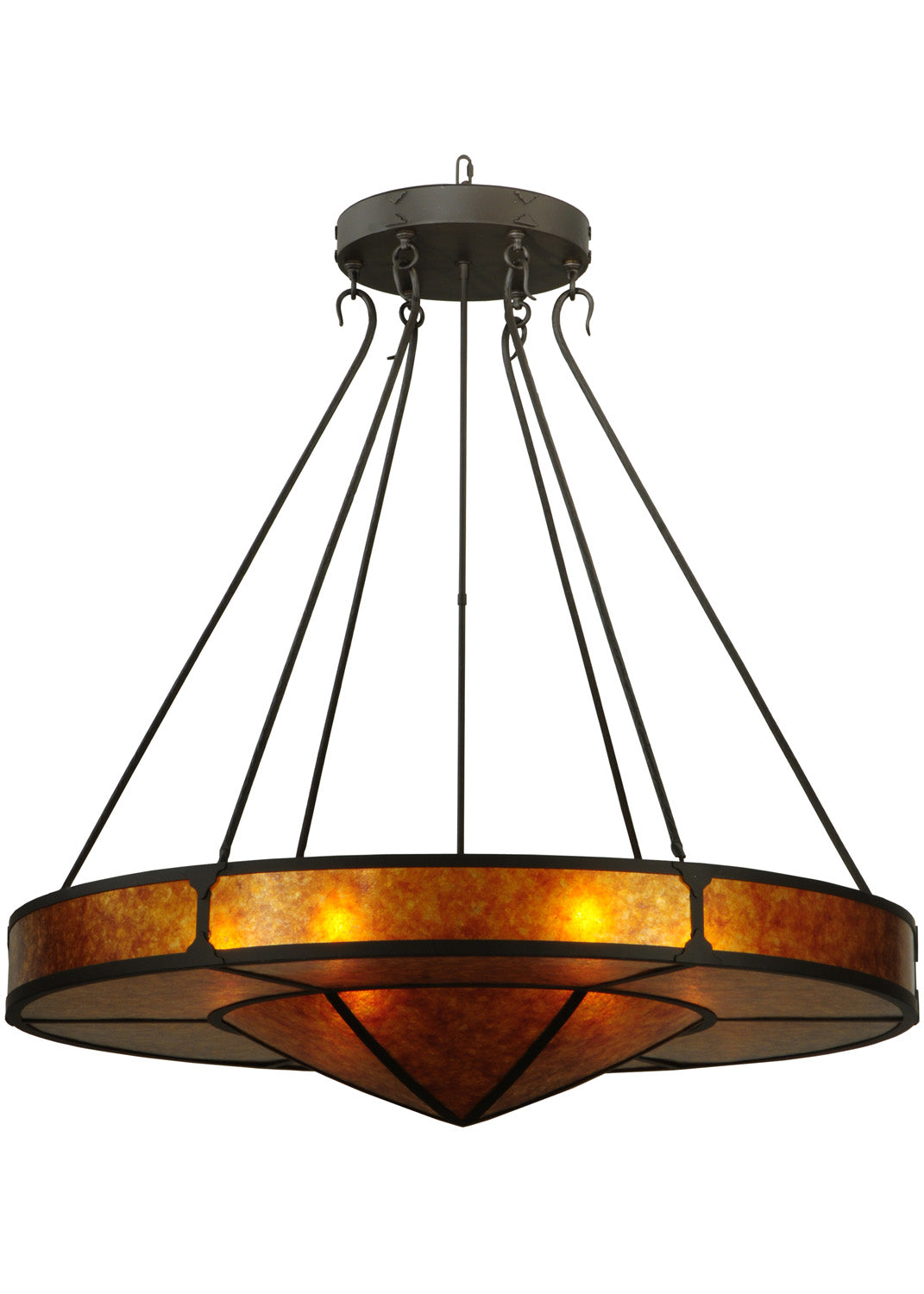 Six Light Inverted Pendant