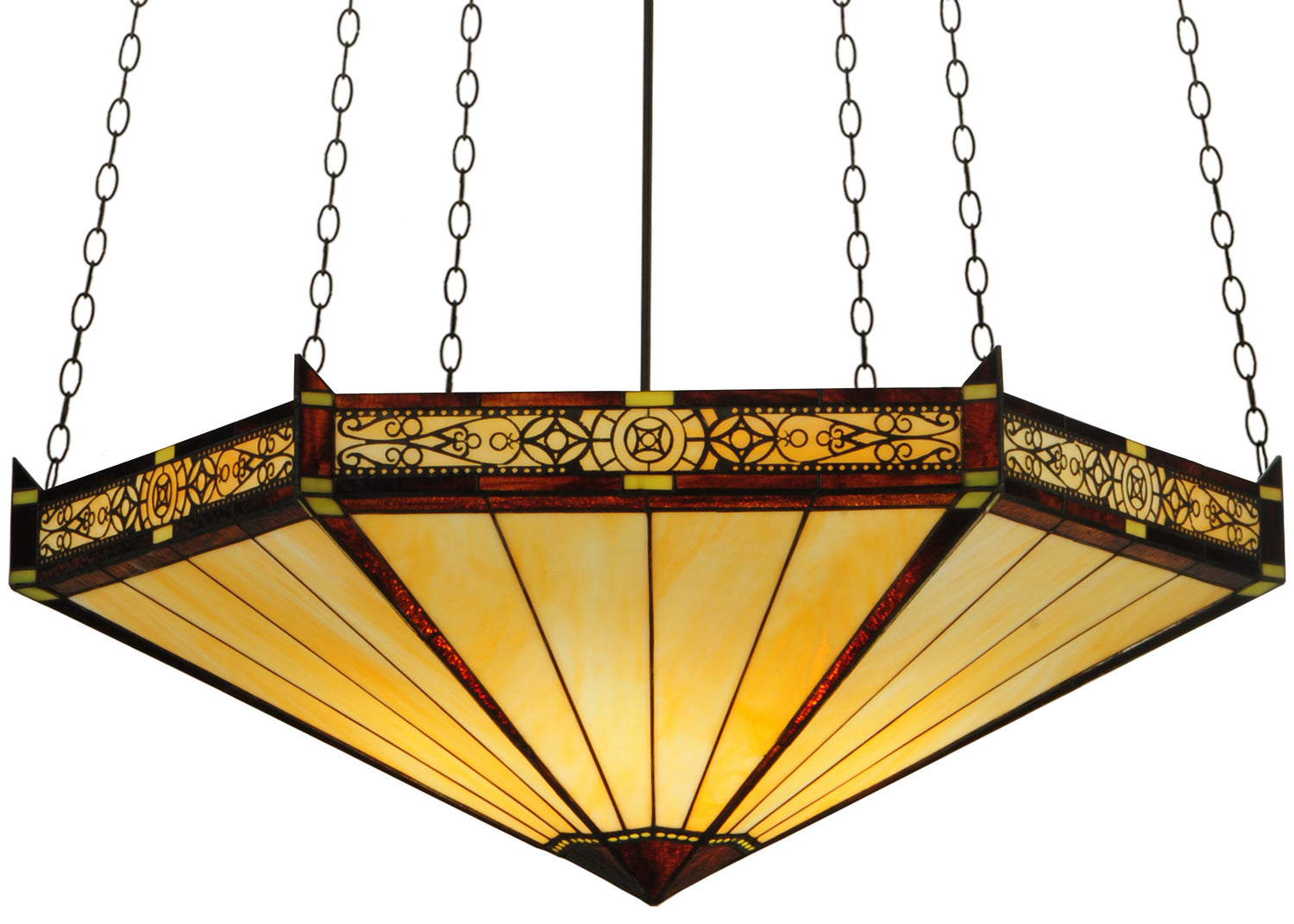 Six Light Inverted Pendant