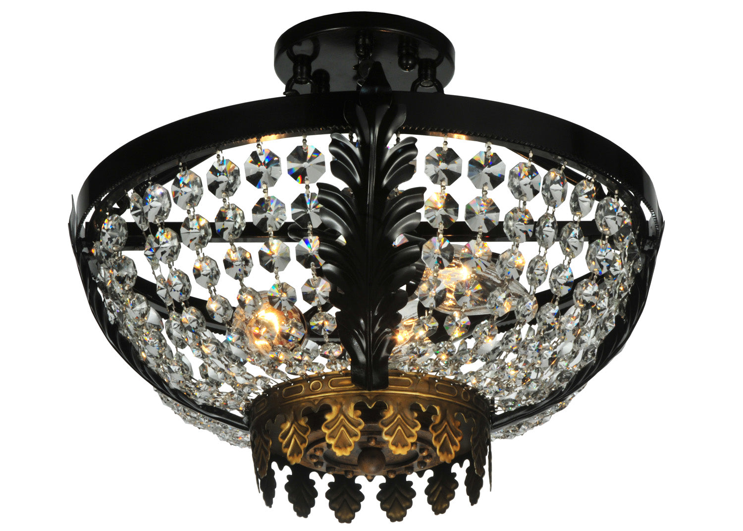 Three Light Semi-Flushmount