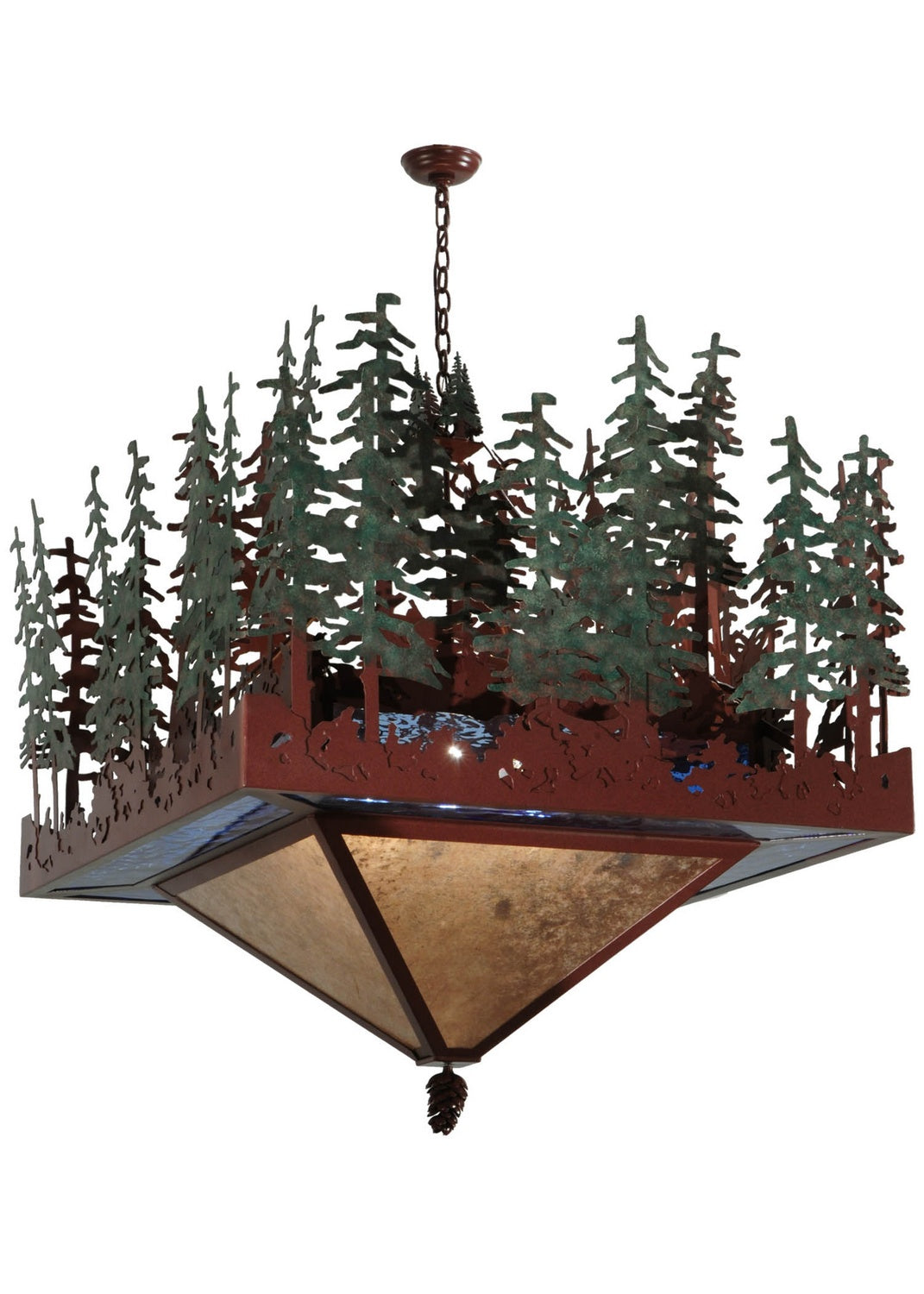 Six Light Inverted Pendant