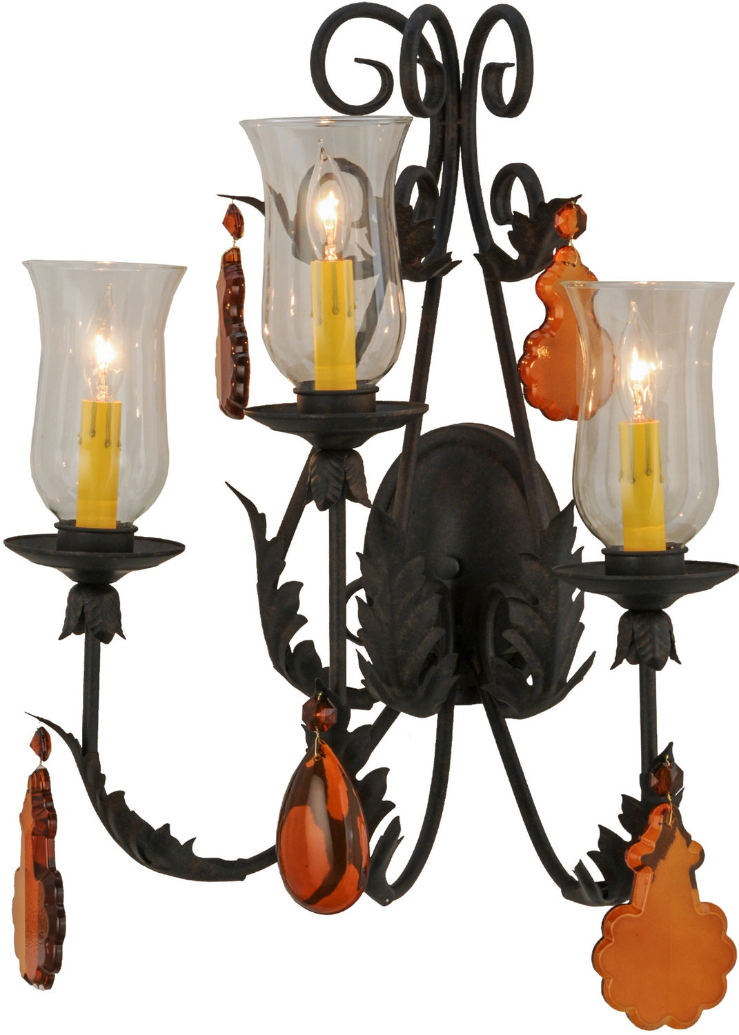 Three Light Wall Sconce