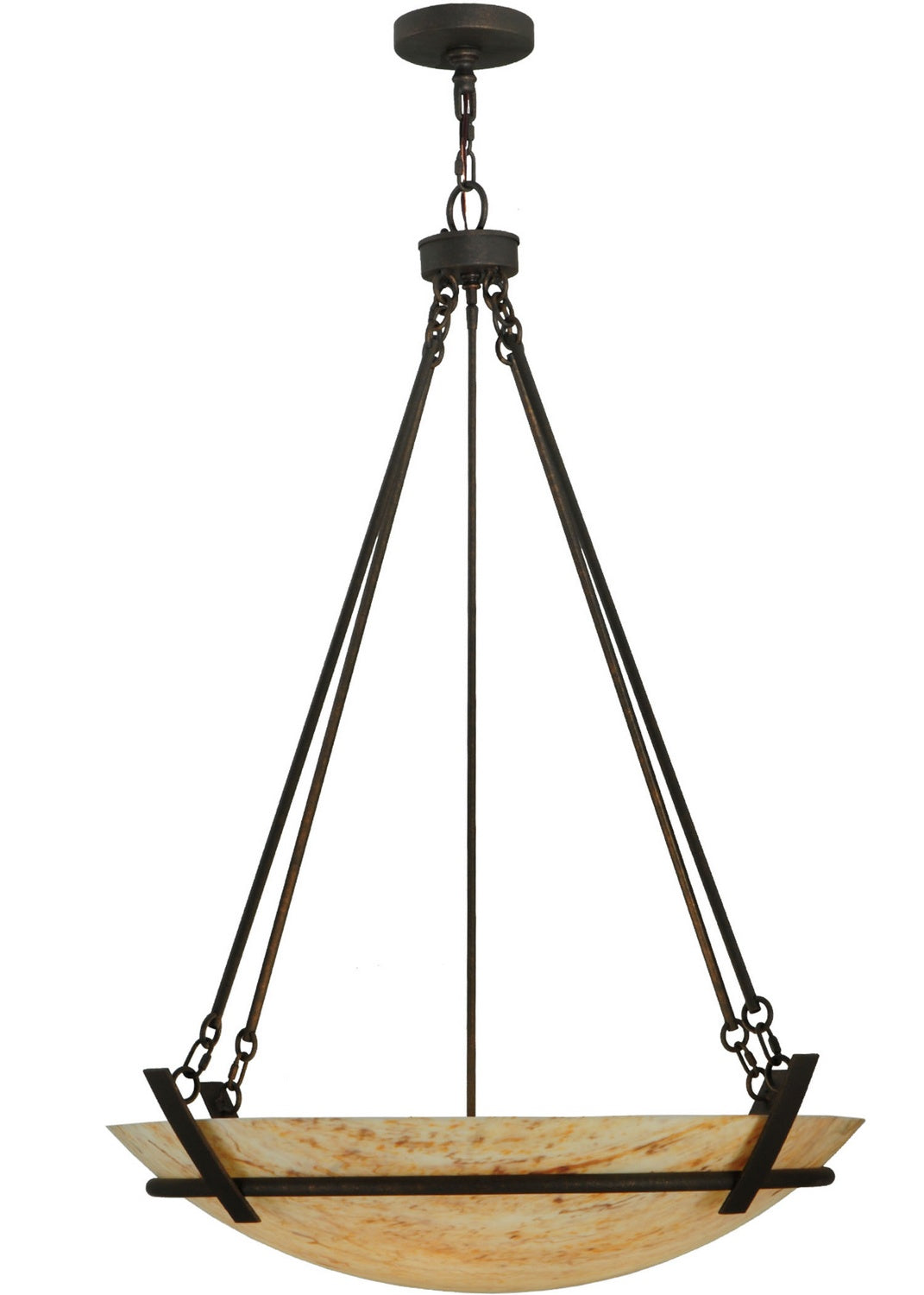 Six Light Inverted Pendant