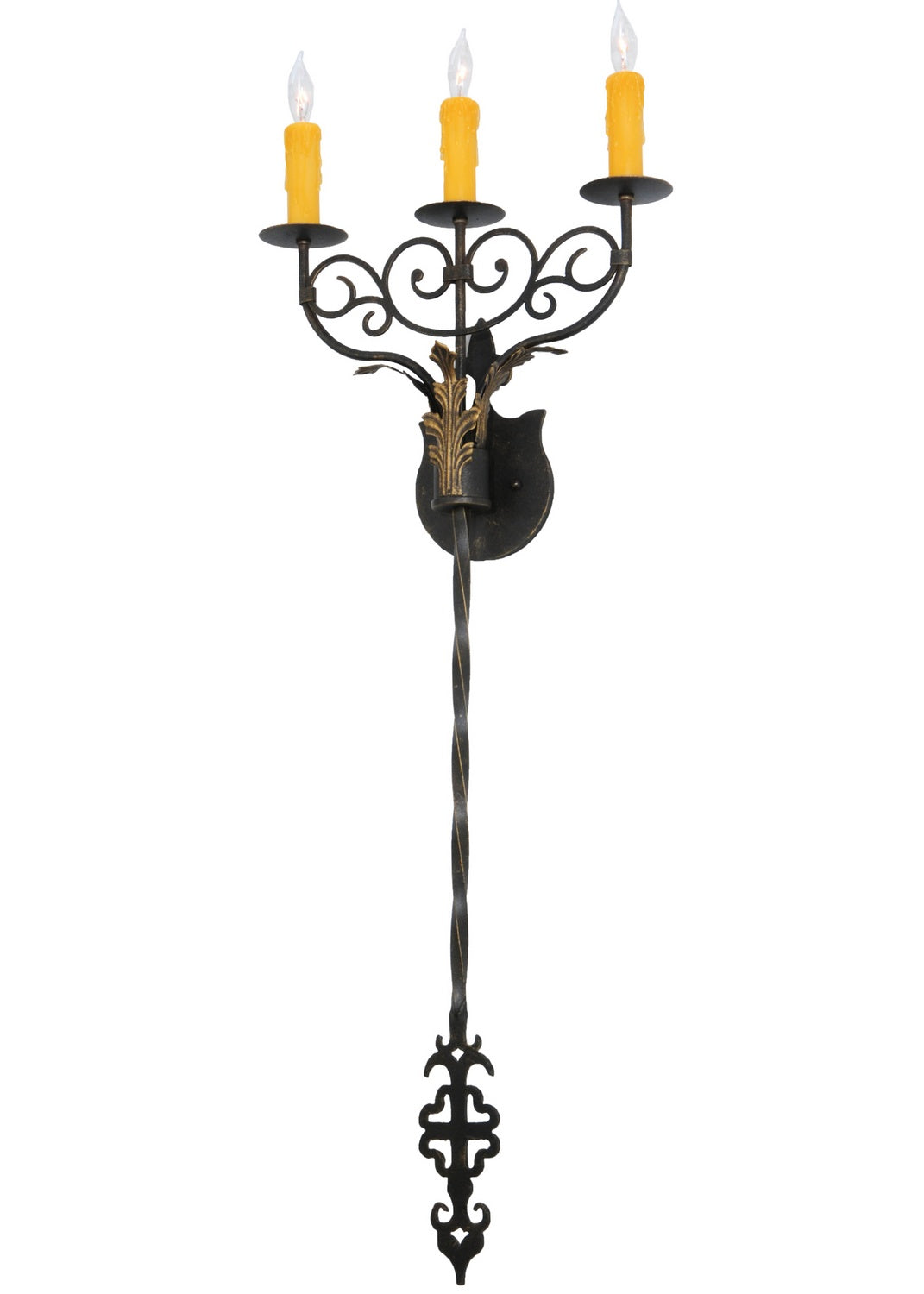Three Light Wall Sconce