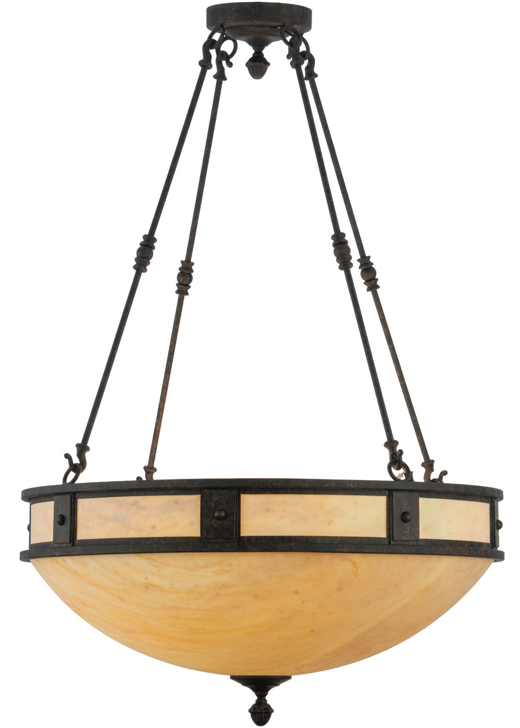 Six Light Inverted Pendant