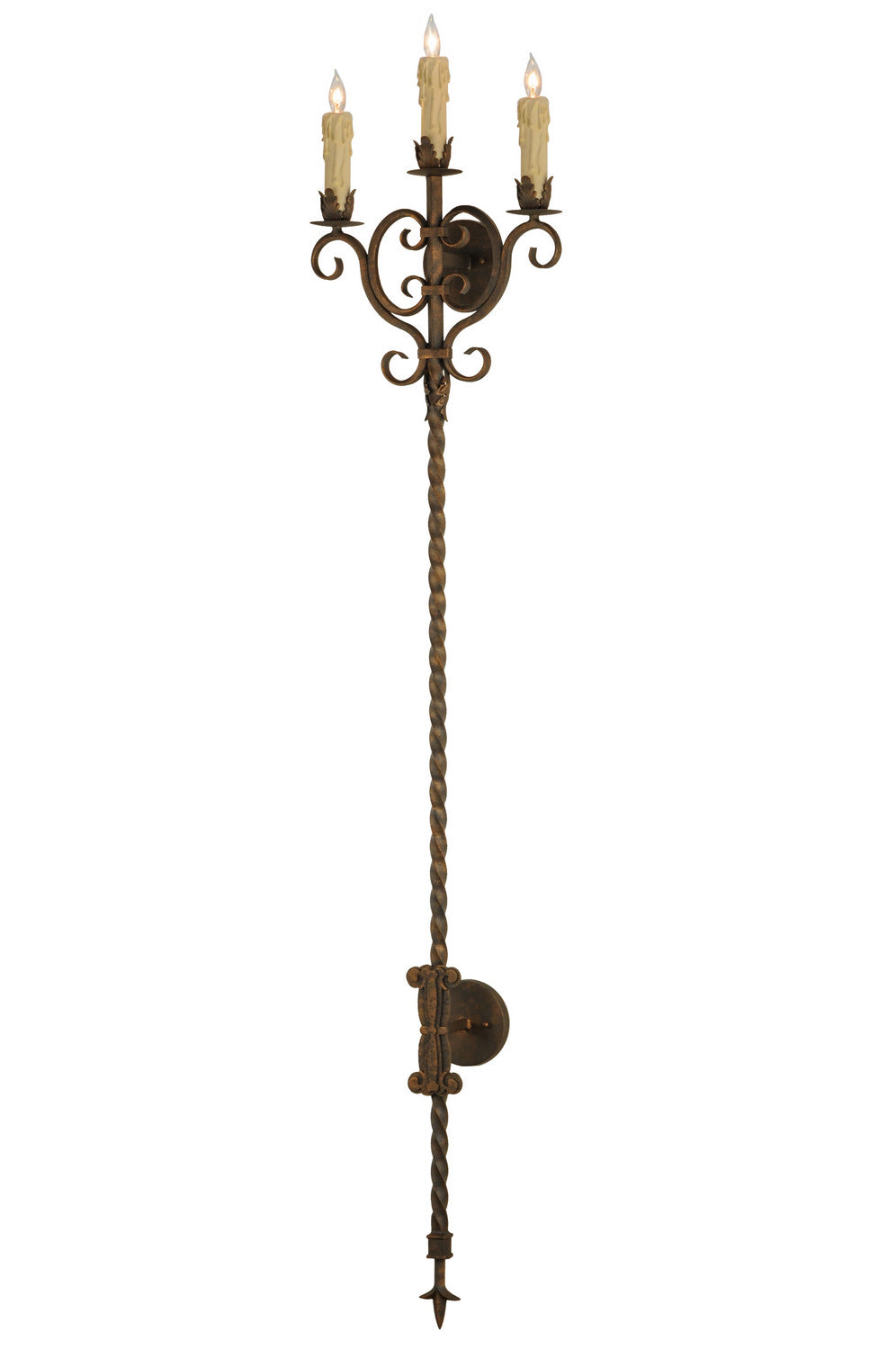 Three Light Wall Sconce