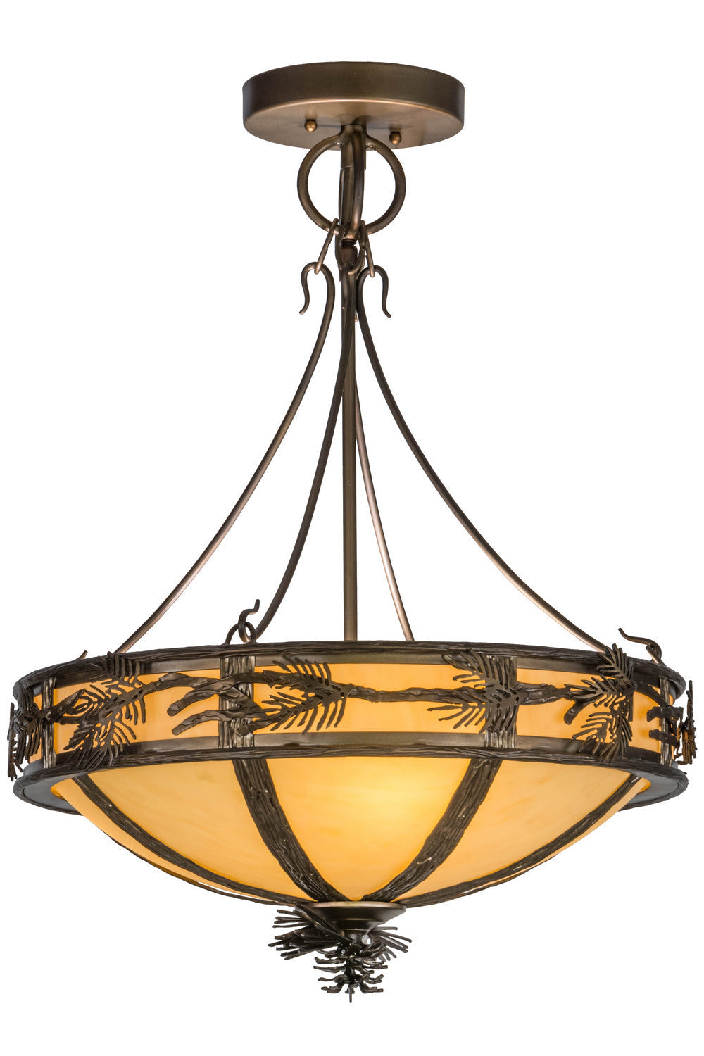 Six Light Semi-Flushmount