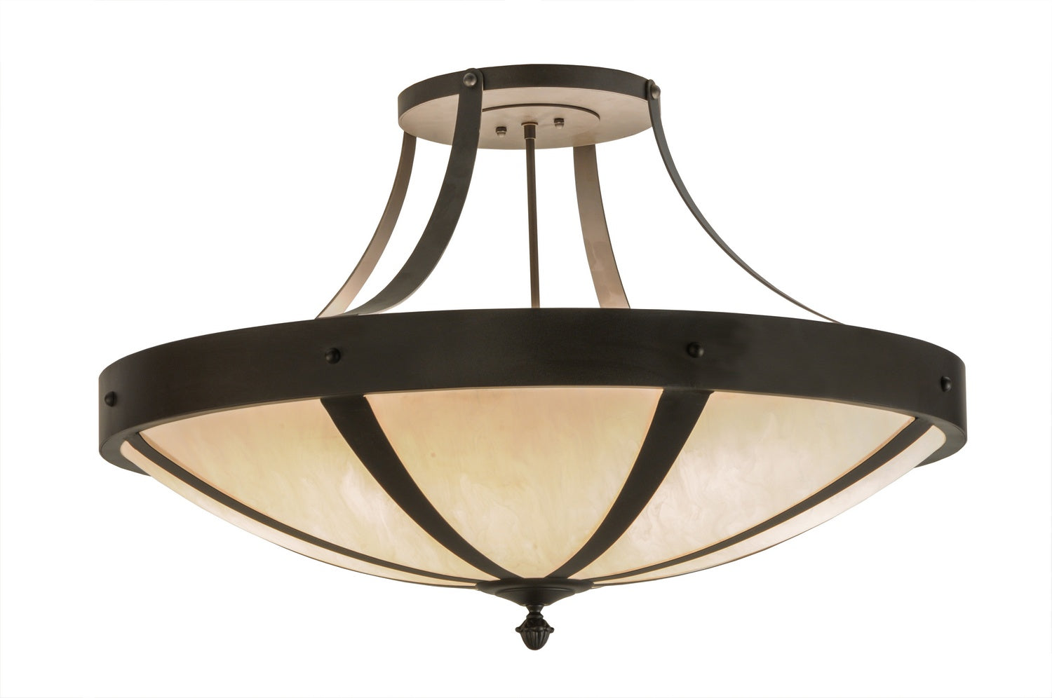 Six Light Semi-Flushmount