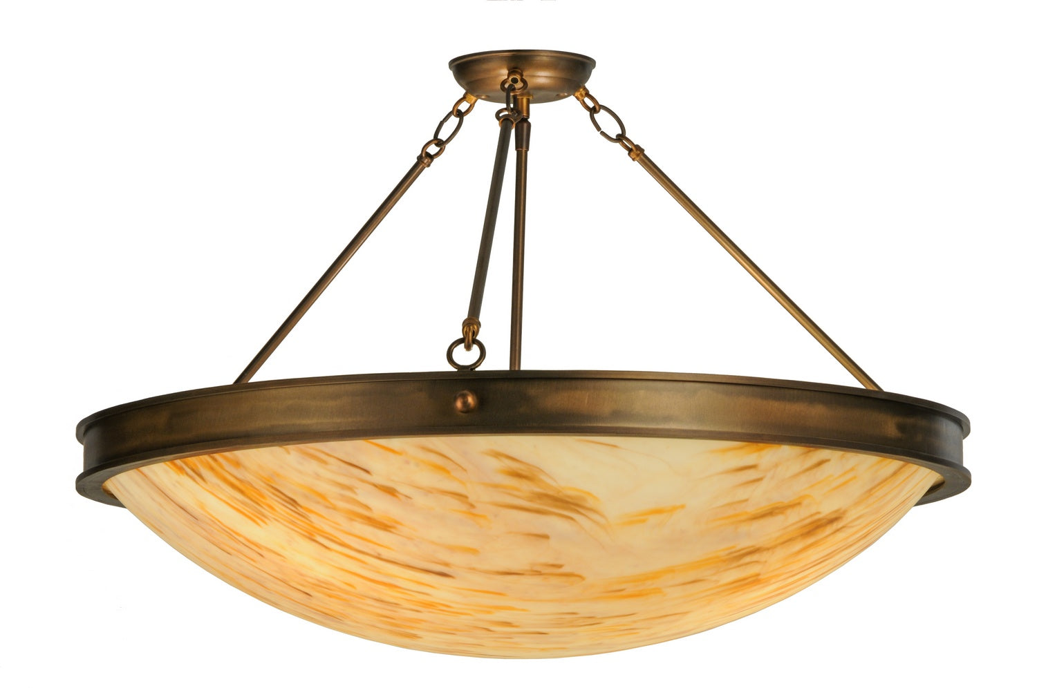 Three Light Semi-Flushmount