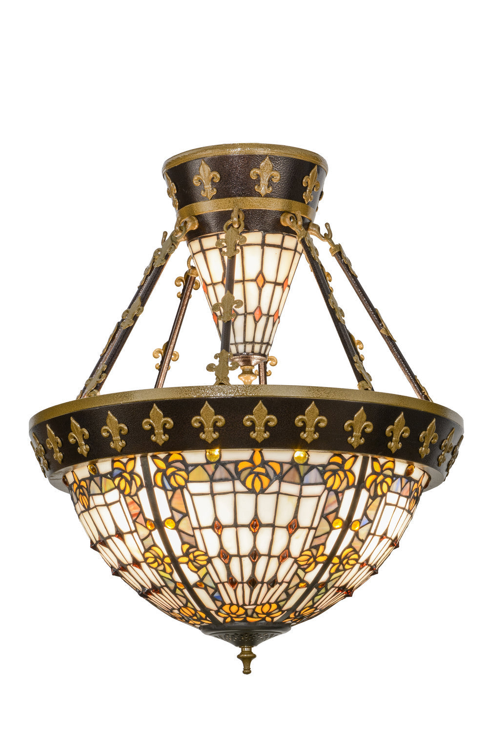 Six Light Semi-Flushmount