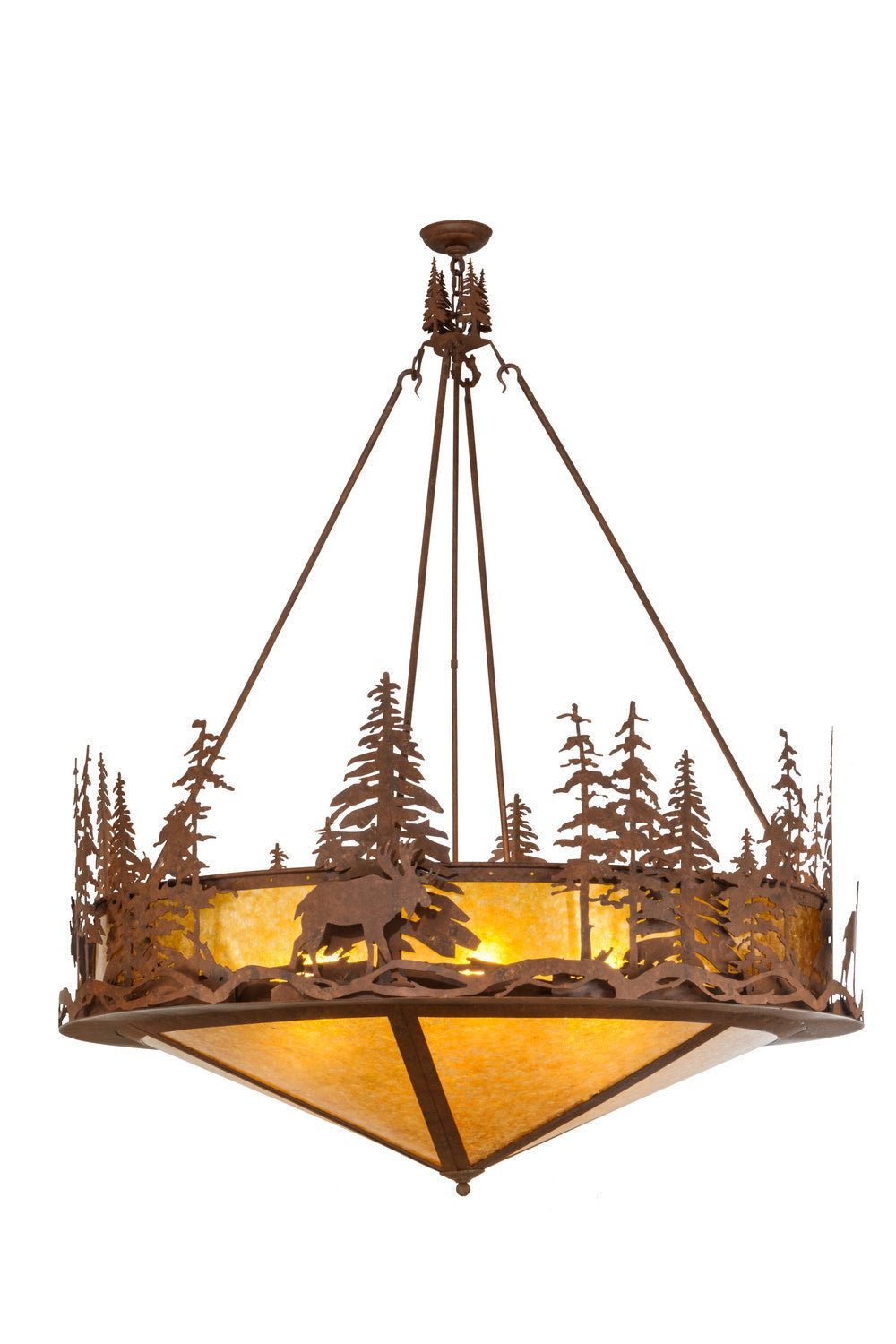 Six Light Inverted Pendant