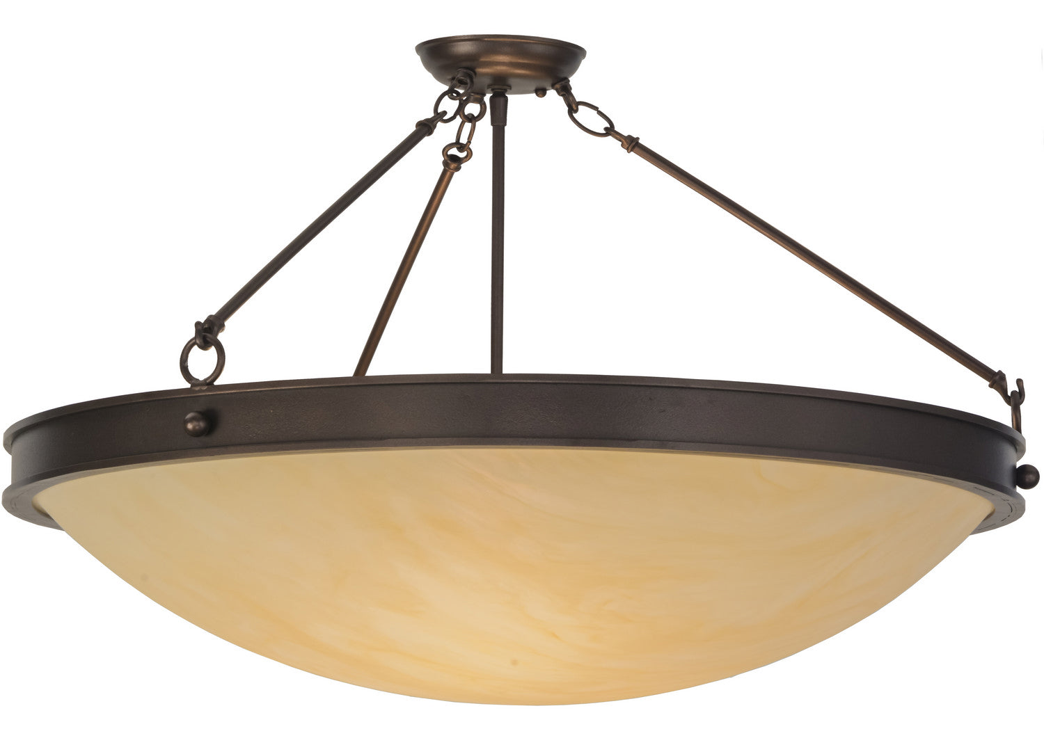 Three Light Semi-Flushmount