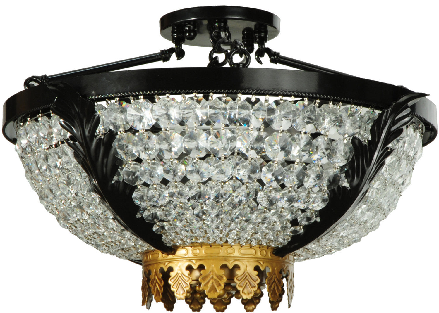 Three Light Semi-Flushmount