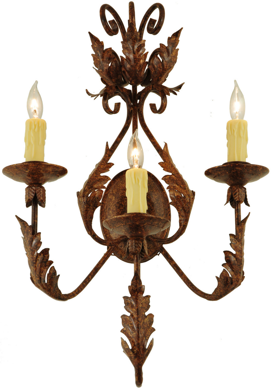 Three Light Wall Sconce