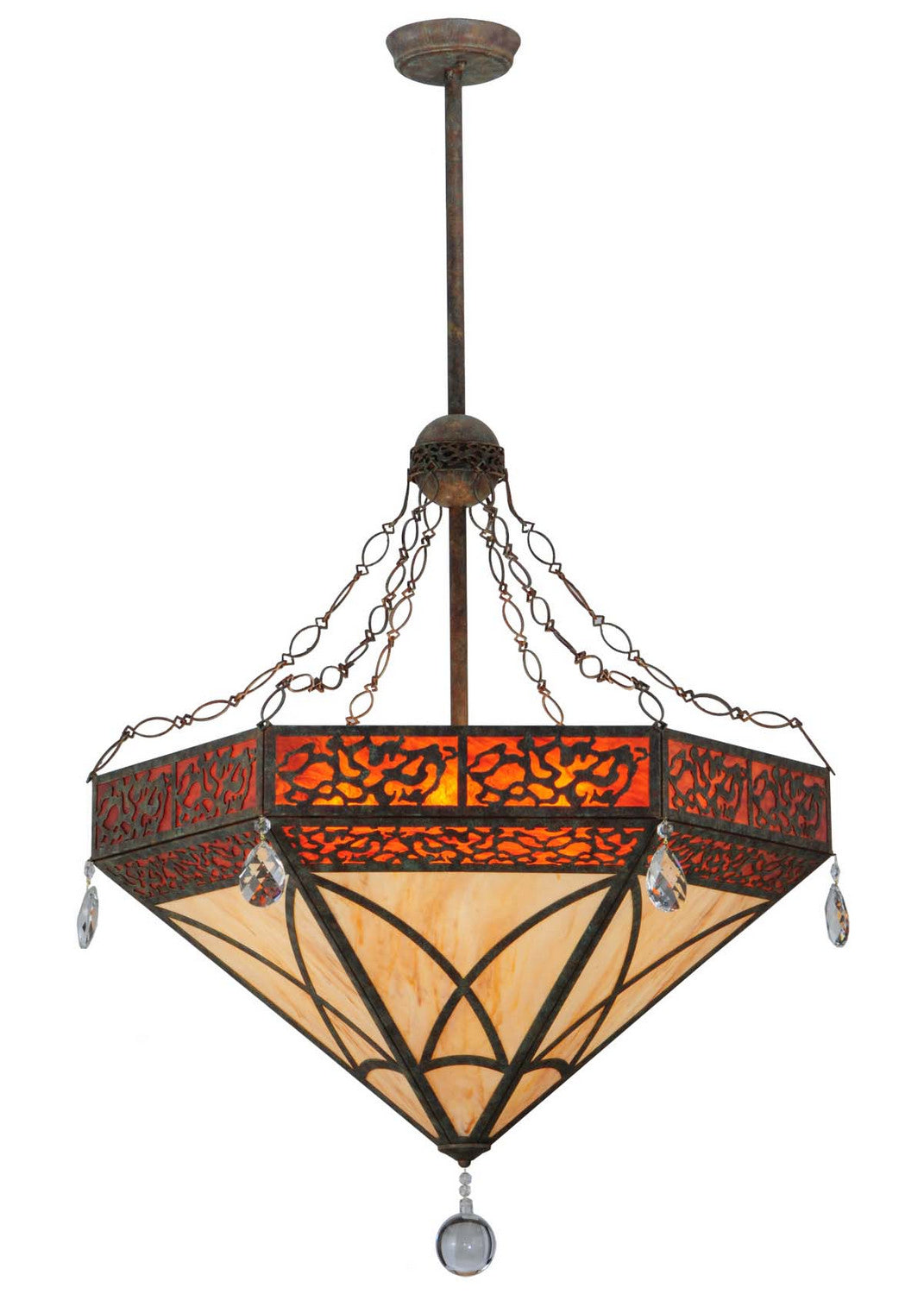 Six Light Inverted Pendant