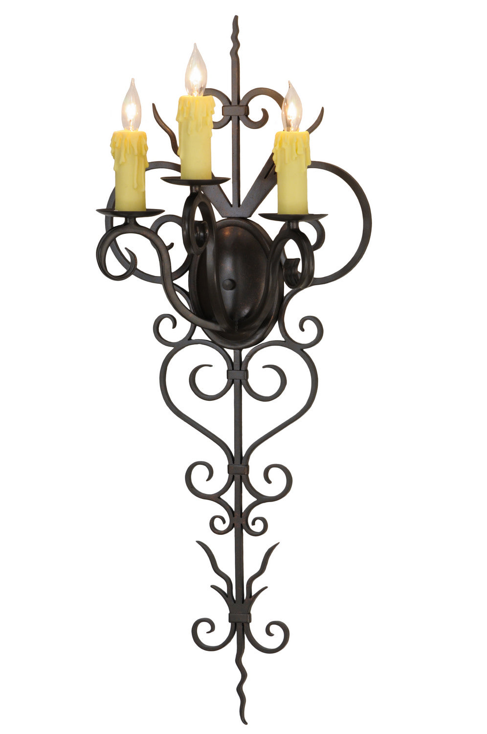 Three Light Wall Sconce