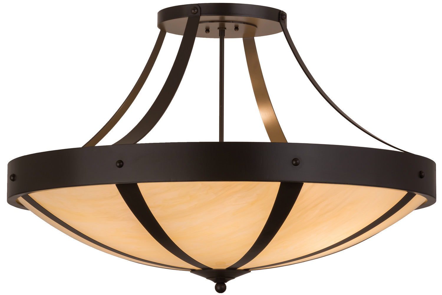Six Light Semi-Flushmount
